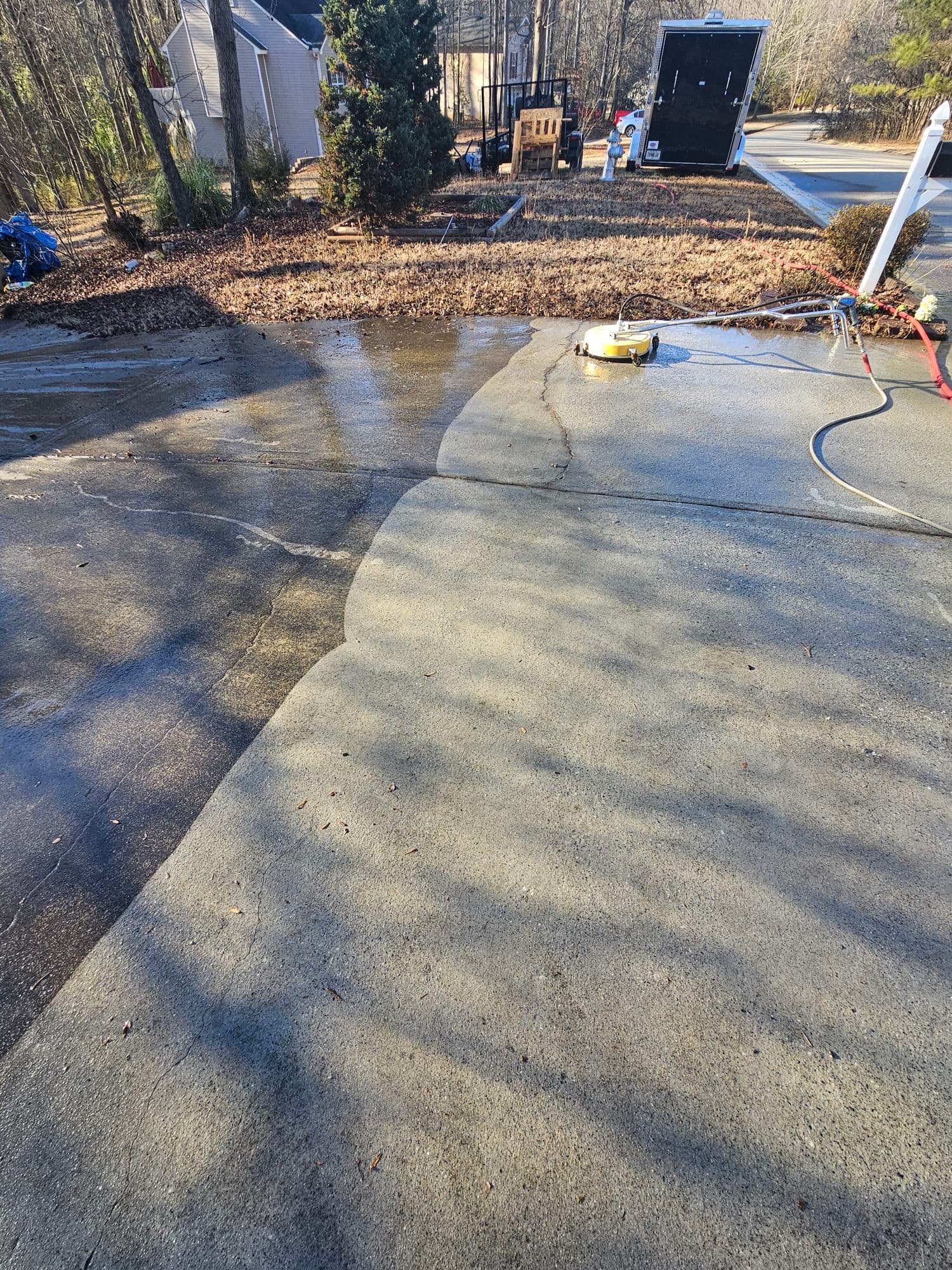 Driveway Revitalization with Expert Pressure Washing